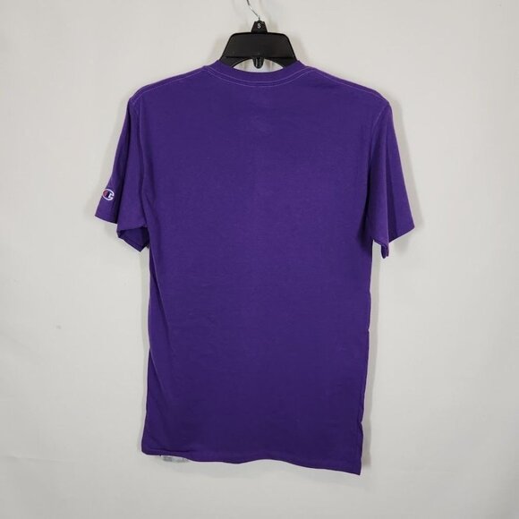 NWT‎ Champion CLASSIC GRAPHIC TEE, SCRIPT LOGO in Purple Size Small - Picture 5 of 8